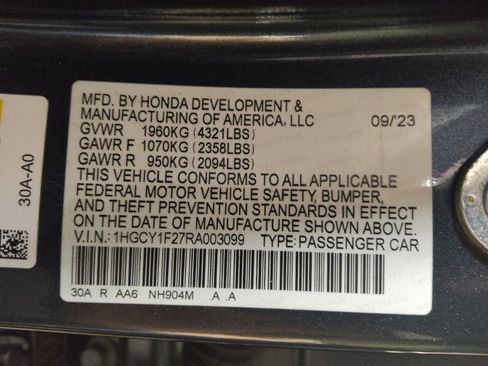 Used 2024 Honda Accord LX image 33