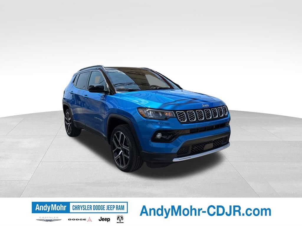 New 2025 Jeep Compass Limited w/ Sun & Sound Group AWD/4WD 360° Tour
