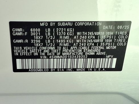 Certified 2025 Subaru Ascent Premium AWD/4WD image 26