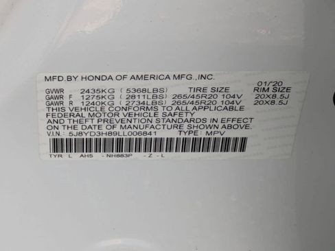 Used 2020 Acura MDX FWD w/ Advance Package image 33