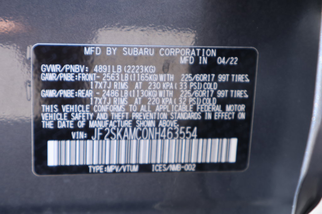 Certified 2022 Subaru Forester Wilderness AWD/4WD image 32