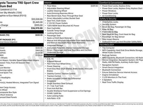 Certified 2017 Toyota Tacoma TRD Sport w/ Tow Package AWD/4WD image 28