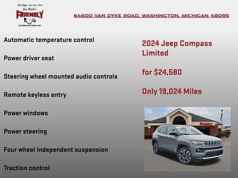 Used 2024 Jeep Compass Limited AWD/4WD image 10