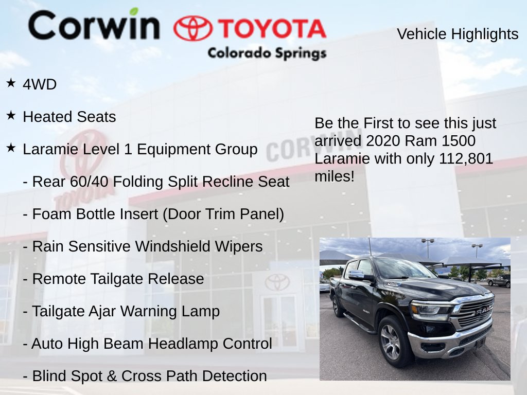 Used 2020 RAM 1500 Laramie AWD/4WD image 4