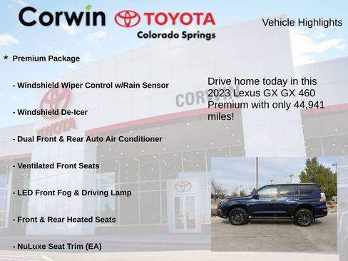 Used 2023 Lexus GX 460 Premium w/ Premium Package AWD/4WD image 6