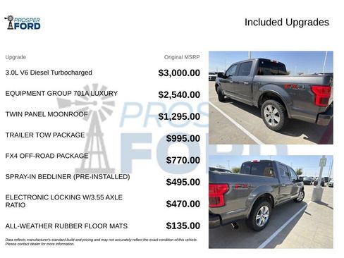 Used 2018 Ford F150 Platinum w/ Equipment Group 701A Luxury AWD/4WD image 3