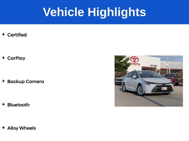 Certified 2026 Toyota Corolla LE w/ LE Premium Package FWD image 5