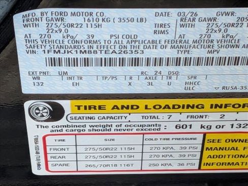 New 2026 Ford Expedition Max Platinum AWD/4WD image 16