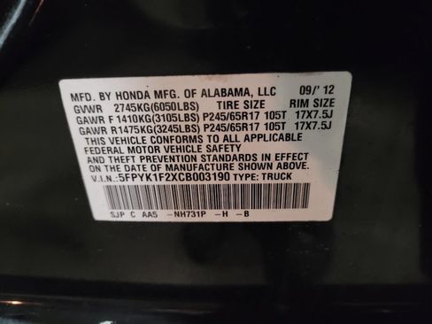 Used 2012 Honda Ridgeline RT image 33