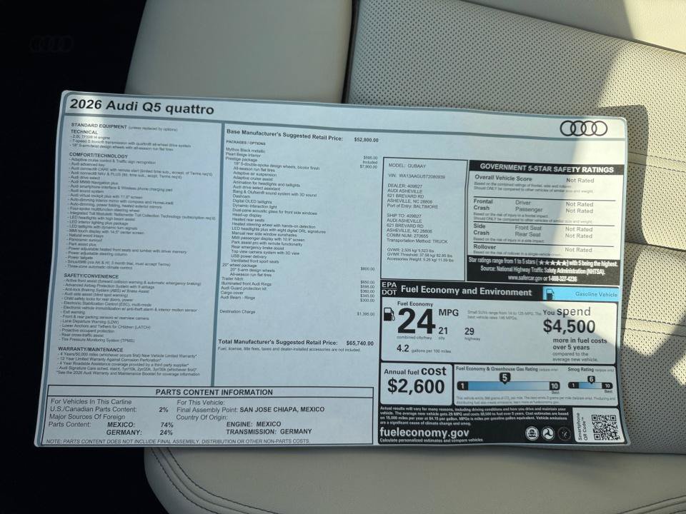 New 2026 Audi Q5 Prestige AWD/4WD image 34