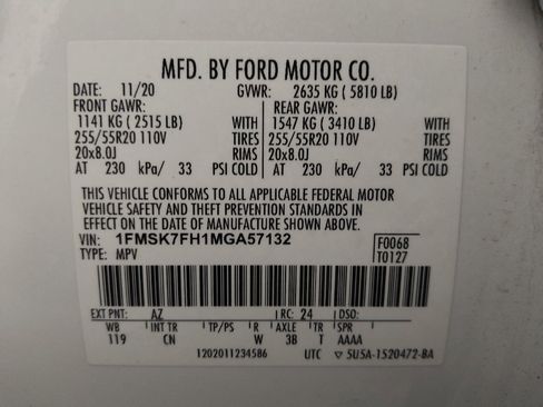 Used 2021 Ford Explorer Limited w/ Equipment Group 301A RWD image 33