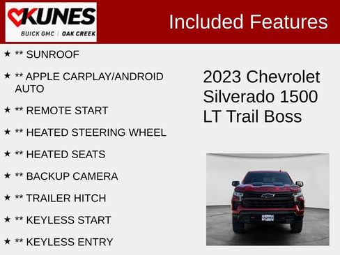 Used 2023 Chevrolet Silverado 1500 LT Trail Boss w/ LT Trail Boss Premium Package AWD/4WD image 2