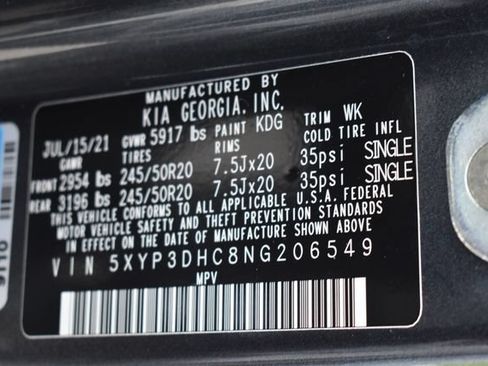 Certified 2022 Kia Telluride EX w/ EX Premium Package AWD/4WD image 15