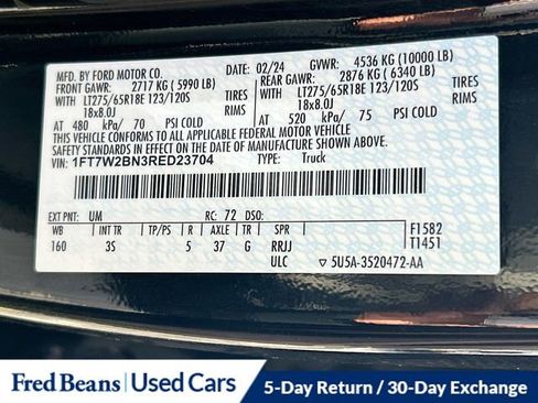 Certified 2024 Ford F250 XLT w/ Snow Plow Prep Package image 33