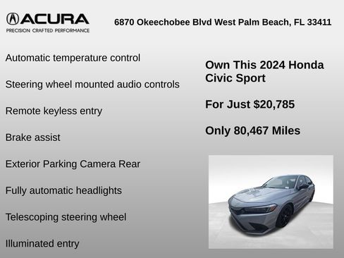 Used 2024 Honda Civic Sport image 6