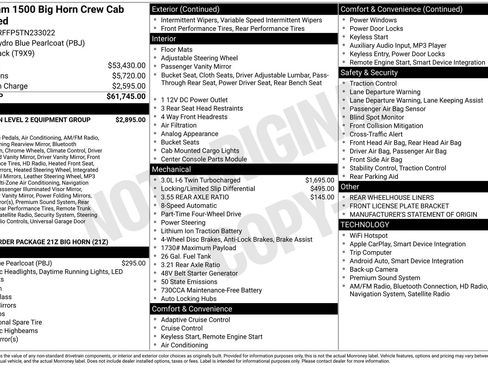 New 2026 RAM 1500 Big Horn AWD/4WD image 26