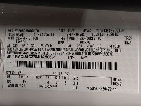 Used 2021 Ford Escape SEL image 33