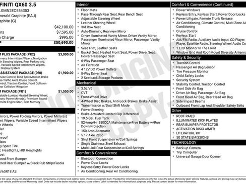 Used 2014 INFINITI QX60 FWD w/ Premium Plus Package image 46