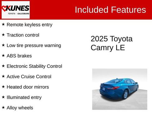 Used 2025 Toyota Camry LE AWD/4WD image 3