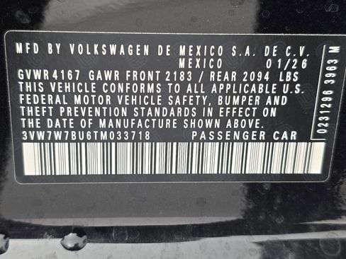 New 2026 Volkswagen Jetta SE image 35