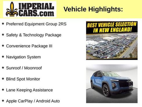 Used 2025 Chevrolet Equinox RS w/ Safety and Technology Package AWD/4WD image 3