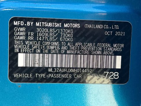 Used 2021 Mitsubishi Mirage ES FWD image 27