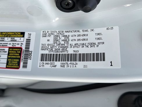 New 2025 Toyota Tundra TRD Pro AWD/4WD image 33