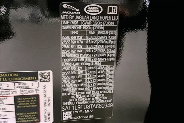 New 2026 Land Rover Range Rover Sport Dynamic SE AWD/4WD image 11