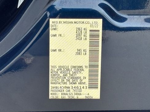 Used 2022 Nissan Altima 2.5 SR image 23