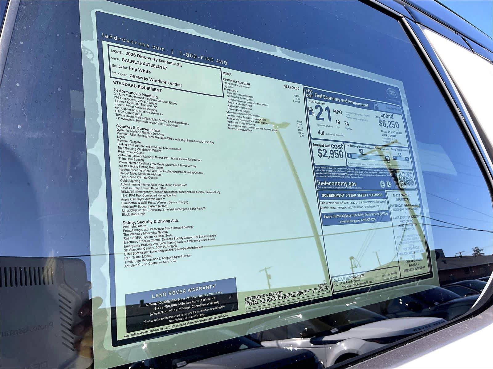 New 2026 Land Rover Discovery Dynamic SE AWD/4WD image 36