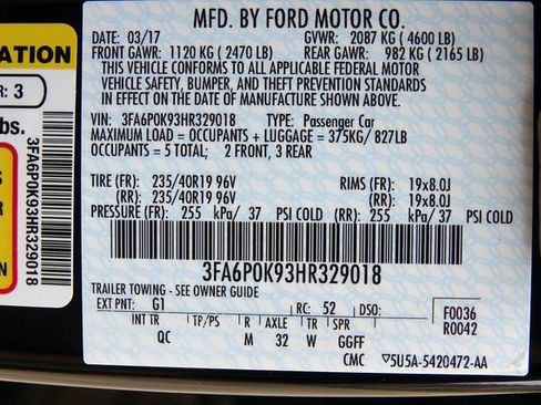 Used 2017 Ford Fusion Platinum image 47