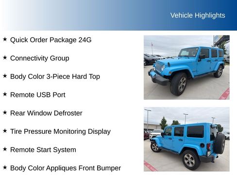 Used 2017 Jeep Wrangler Unlimited Sahara w/ Connectivity Group AWD/4WD image 5