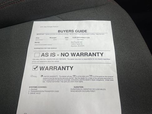 Used 2024 Jeep Wrangler Unlimited Rubicon AWD/4WD image 25