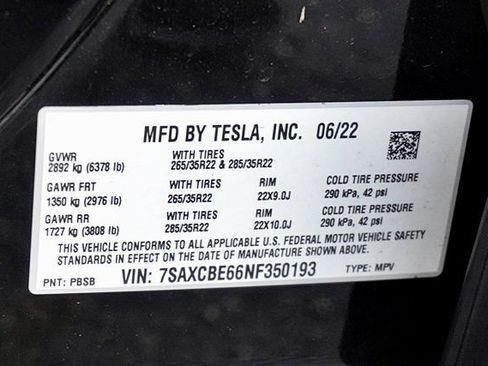 Used 2022 Tesla Model X Plaid AWD/4WD image 44