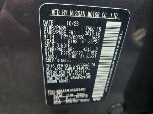 Used 2024 INFINITI QX80 Luxe image 14