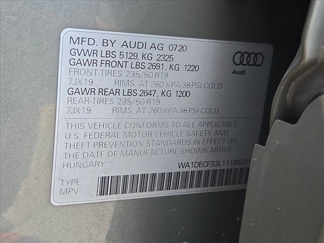 Used 2020 Audi Q3 2.0T Premium w/ Convenience Package AWD/4WD image 20