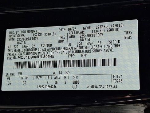 Used 2022 Lincoln Corsair AWD w/ Equipment Group 101A image 27