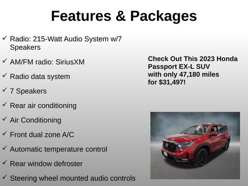 Certified 2023 Honda Passport EX-L image 8