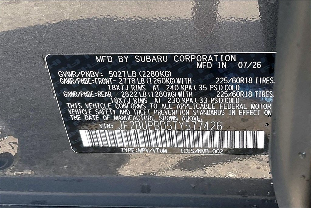 New 2026 Subaru Outback Premium AWD/4WD image 16