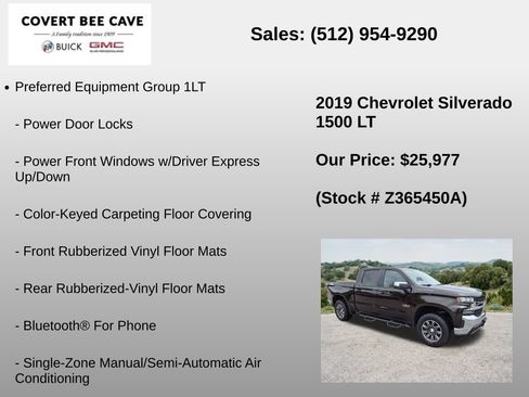 Used 2019 Chevrolet Silverado 1500 LT w/ Texas Edition RWD image 12