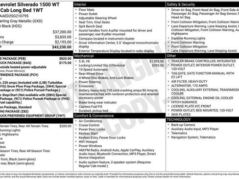 Used 2025 Chevrolet Silverado 1500 W/T w/ WT Value Package image 5