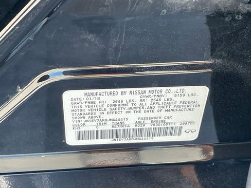 Used 2018 INFINITI Q50 Luxe w/ Cargo Package (L95) image 14