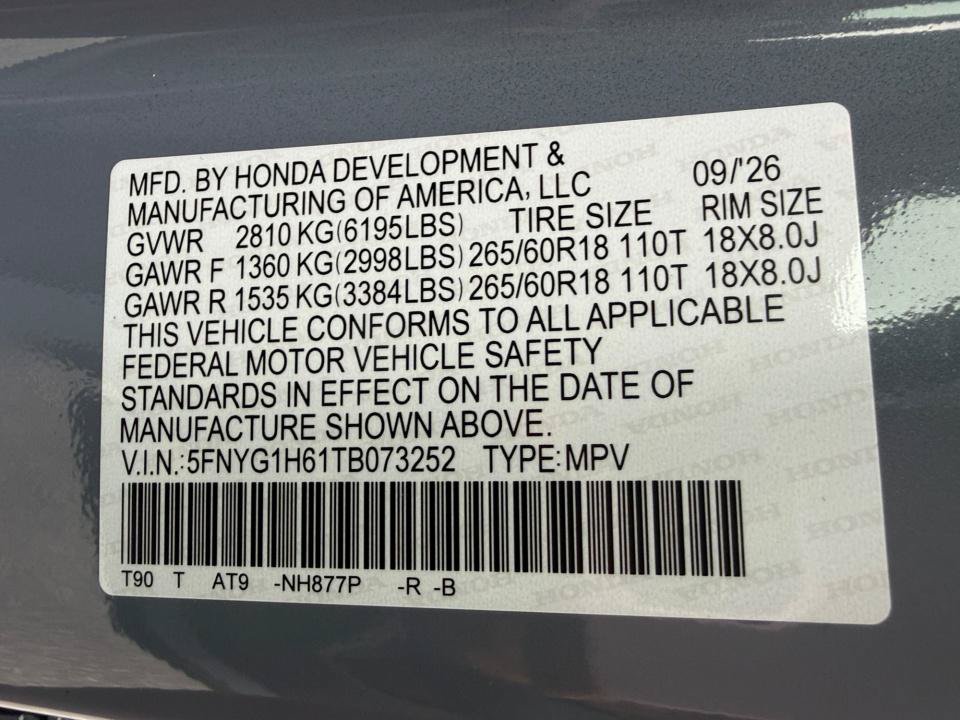 New 2026 Honda Pilot TrailSport image 35