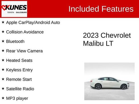 Used 2023 Chevrolet Malibu LT w/ Driver Confidence Package FWD image 2