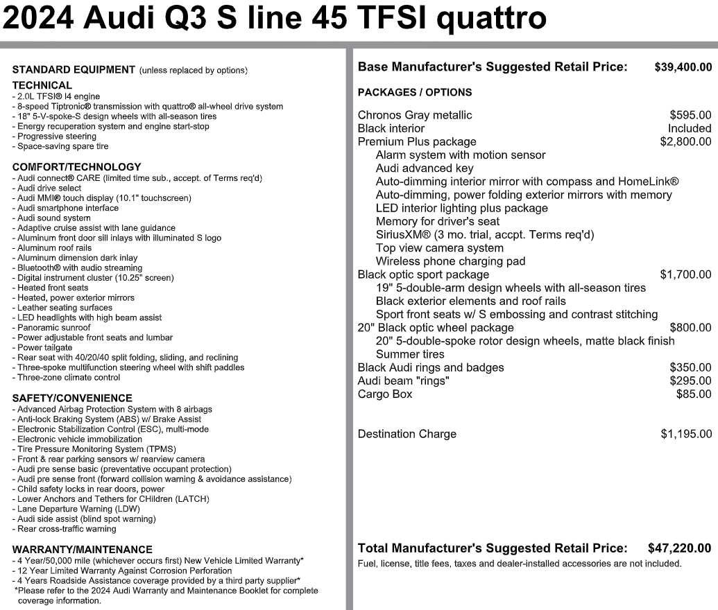 Used 2024 Audi Q3 2.0T Premium Plus AWD/4WD image 30