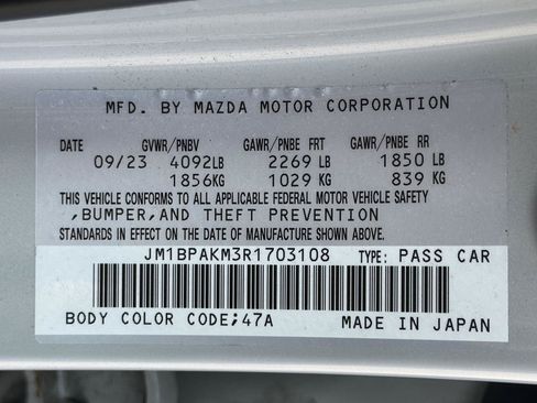 Used 2024 MAZDA MAZDA3 s FWD image 15