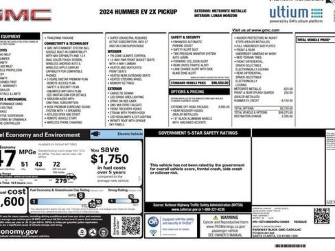 Used 2024 GMC Hummer EV 2X w/ Extreme Off-Road Package AWD/4WD image 2