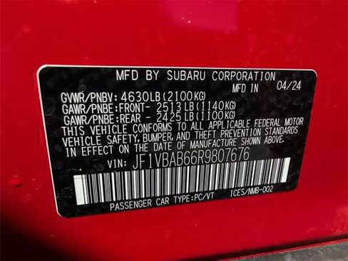 Certified 2024 Subaru WRX image 30