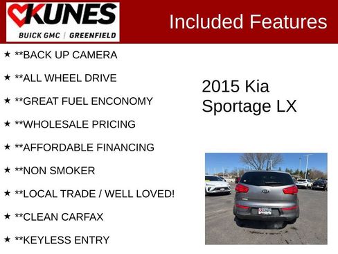 Used 2015 Kia Sportage LX image 2