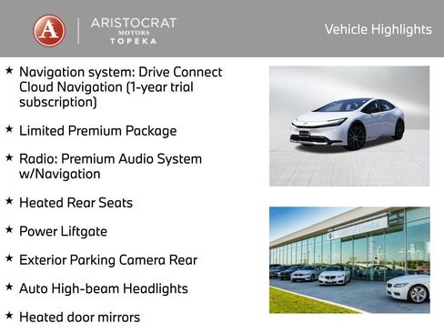 Used 2024 Toyota Prius Limited w/ Limited Premium Package AWD/4WD image 2